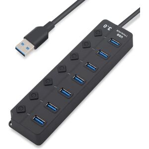 4/7 port USB 3.0 Hub High Speed uden kabel 7 Ports USB Hub