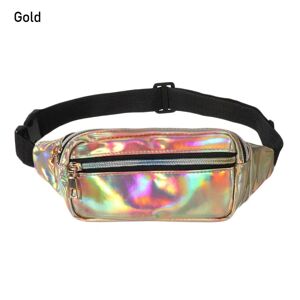 Nye laser holografiske taljetasker Fanny Pack Slim Shiny guld