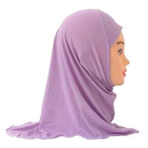 Muslimsk hijab til børn, islamisk tørklæde sjaler LYS LILLA light purple