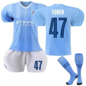 23-24 Manchester City Champions League Edition Hjemmefodbolddragt nr. 47 Foden 28