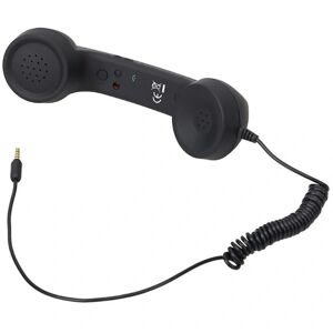 YIXI bedste shiyi3.5mm Retro mobiltelefon Mobiltelefonmodtager Telefonhåndsæt med mikrofon-FARVE：Sort