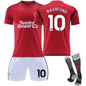 2324 Red Devils hjemmetræningsdragt trøje sportsuniform fodbold uniform til mænd og kvinder NO.10 2XL