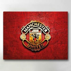 Lærredsbillede / Lærredstryk - Manchester United - 40x30 cm - Læ Multicolor