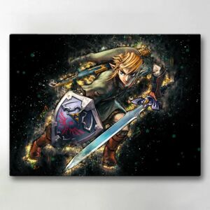 Lærredsbillede / Lærredstryk - Legend of Zelda - 40x30 cm - Lærr