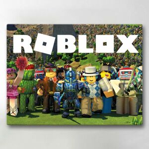 Lærredsbillede / Lærredstryk - Roblox - 40x30 cm - Lærred