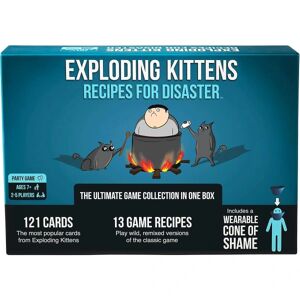 Exploding Kittens Opskrifter til Disaster Deluxe-spil sat af -Et russisk roulettekortspil