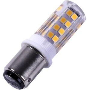 2stk Ba15d LED-lys Lyspære Dobbeltkontakt Smd2835 220v 51leds Super Bright Til Symaskine Pfaff