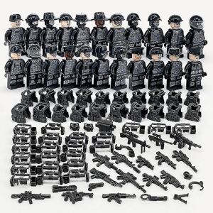 Sæt med 22 minifigurer Military Series Villain Minifigurer byggeklodslegetøj