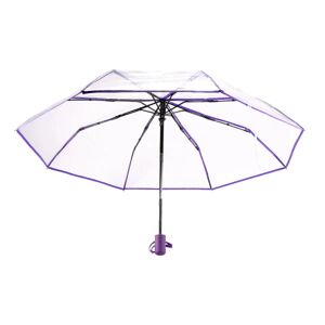 Transparent Paraply Automatisk Paraply Kvinder Mænd Auto Paraply Folde Vindtæt Stil Klar Paraply