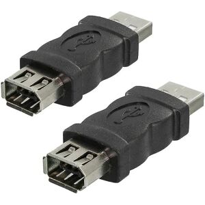 eightnice Firewire Ieee 1394 6-benet hun til usb han han-konverter (2 stk)