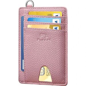 Slank minimalistisk tegnebog, forlomme punge, RFID-blokering, kreditkortholder til mænd og kvinder