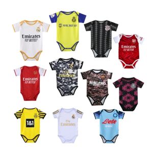 23-24 Real Madrid Arsenal Paris baby fodboldtrøje Argentina Portugal baby kravlende onesie 24Liverpool home Size 9 (6-12 months)