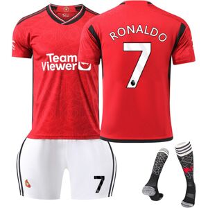 24 Manchester United Red Devils hjemme fodbold dragt nr. 10 Rashford 21 Anthony 25 Sancho B fee trøje NO.7 RONALDO M