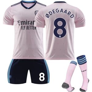 22-23 Arsenal 2 på udebane pink nr. 9 Jesus-trøje 8 Erdgau 19 Pepe fodbolddragt NO.8 DEGAARD 28