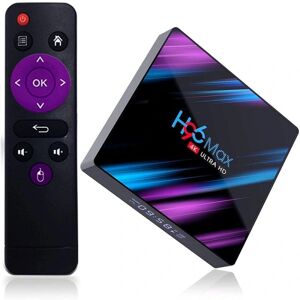 H96 Max Smart Android 9.0 TV Box Quad Core 4K H.265 4GB + 32GB WiFi medieafspiller