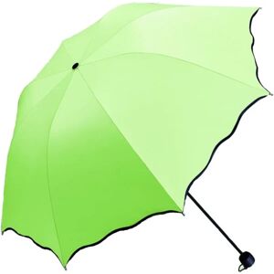 Dame parasol paraply UV beskyttelse til kvinder Parasol letvægts Anit-UV paraplyer til sommer solbeskyttelse Apple Green