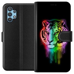 Samsung Galaxy A32 5G Tegnebogsetui Tiger