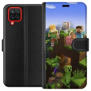 Samsung Galaxy A12 Tegnebogsetui MineCraft