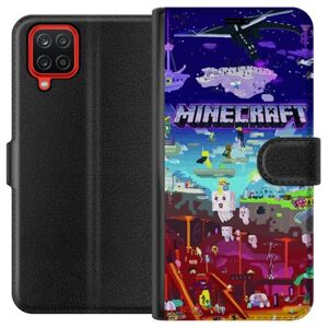 Samsung Galaxy A12 Tegnebogsetui Minecraft