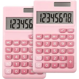 2 styks Basic Standard Lommeregnere Mini Digital Desktop Calculat