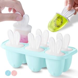 Is- eller popsicle-form, BPA-fri, 6 Dimple Ice Cream-form,