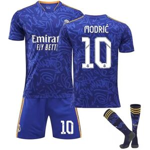 Real Madrid Borta Kungliga Fotbollsdräkter Fotbollströja T-shirt 22/23 10Modric 18(100-110CM)