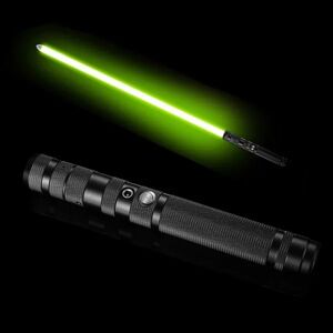 Ljussabel lasersvärd RGB 7 farver udbytte elektronisk lyssvärdsljud（1st-svart）