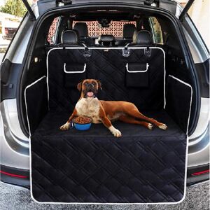 Hundebiltilbehør - Hundebils bagagerumsbeskytter med universel sidebeskyttelse - Heavy Duty Hundebeskyttelsesmåtte, 185 X 103 Cm bagagerumsdæksel til alle biler -