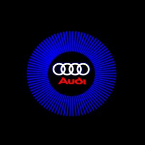 2stk Velkomstlampe Til Audi Atmosphere Lampe Dør Laser Projektionslampe Blue Ray
