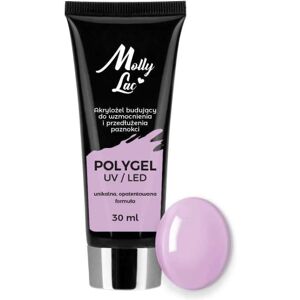 MollyLac Polygel - Pulver gel - Vild orkidé 30ml - Akryl gel Purple