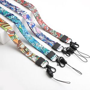 Blue dream 4 stk Halsstrop lanyard, fuldfarve dobbeltsidet print og Ide