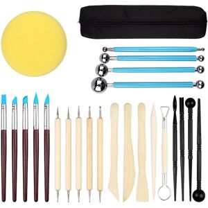 25 stk Clay Sculpting Tools Kit Clay Tools Gummi Keramikværktøj