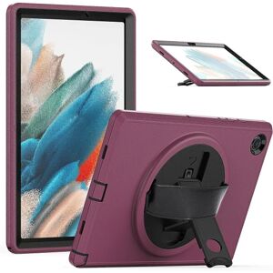 BATTERY For Samsung Galaxy Tab A8 10.5 (2022) Hårt Pc+tpu Cover Kickställ Flerskiktsbeskyttelse Anti-drop etui med håndtagsrem/penna Deep Rose ingen