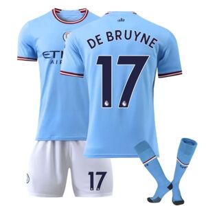 BATTERY Manchester City tröja 22-23 Fotbollströja 17 DE BRUYNE børn 28(150-160cm) zdq