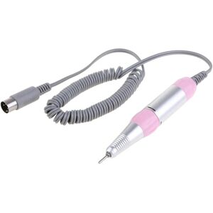 BATTERY Elektrisk nagelborrmaskine med 3/32'' spikborr 6 st for akrylnaglar Gel Nagelglasering professionel 30000rpm Pink