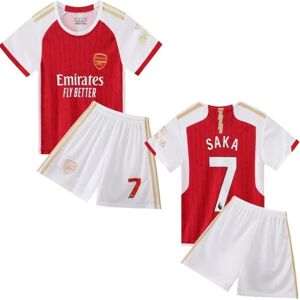 Saka No.7 Jerseysæt Arsenal Træningsskjortedragt til børn Drenge Sæson 2023-24 - Perfet-WELLNGS Size 18