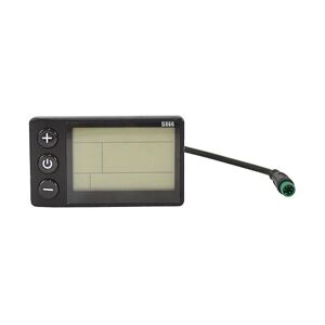S866 elektrisk cykel LCD-skærm E-cykel elektrisk scooter Display Meter Kontrolpanel med vandtæt-WELLNGS