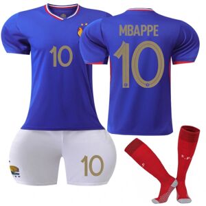 France Home Fodboldtrøjesæt nr. 10 Mbappe-WELLNGS adult XS