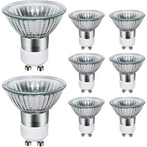 Pakke med 8 Gu10 halogenlamper 35w,220v Gu10 halogenspotlamper2800k varm med-WELLNGS