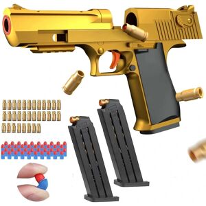 unbranded Legetøjspistol med bløde kugler, gave til børn (guld medium Goldgolden