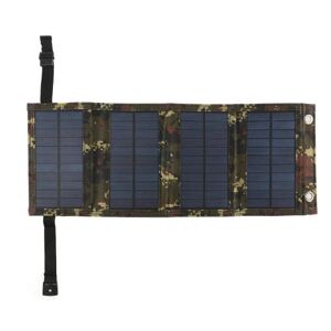 Floveme Kraftig solcelle Powerbank / bærbart batteri Kamouflage Grön