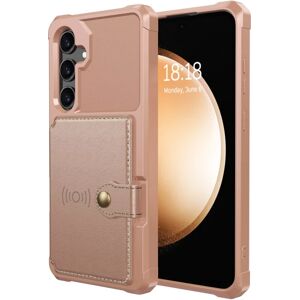 Floveme Samsung Galaxy A35 5G - Pung etui i PU læder med magnet Roséguld