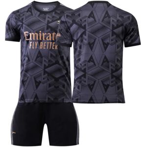 Arsenal Away 2223 sort fodboldsæt voksen størrelse S (165-170cm)