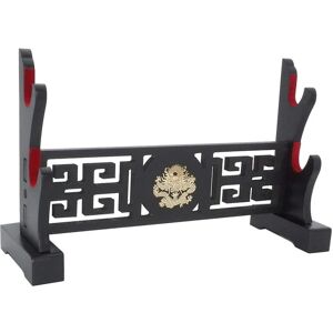 Polstret Sword Stand Display Velvet Cover Sword Stand til Katana Genji Japanese Sword Stand -Dragon