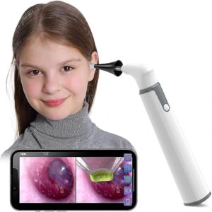 Trådløst Otoscope In-Ear-kamera med Dual View, 3,9 mm 720phd Wifi Otoskop med 6 LED-lys