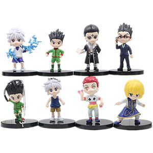 8 STK Anime Hunter x Hunter Figur Killua Zoldyck Gon Freecss Ac 8PCS