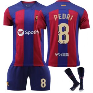 Goodies 23-24 Pedri 8 New Barcelona New Season Trøje Seneste Voksne Børn Fodboldtrøje Kids 22(120-130cm)