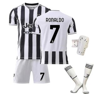 Goodies Fodboldsæt Fodboldtrøje T-shirt 21/22 Christiano Ronaldo Voksne Børn Cristiano Ronaldo Home 24 (130-140cm)