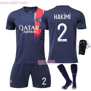 Goodies 23-24 Paris Saint-Germain Hjemmetrøje 2 Hakimi Ny sæson Seneste Voksne Børnetrøje Fodbold Kids 20(110-120cm)