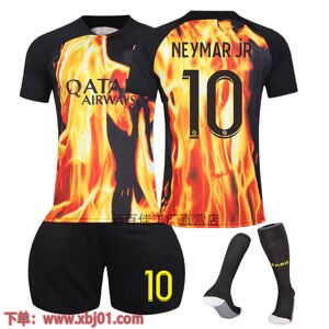 Goodies 23-24 Neymar Jr 10 Paris Saint-Germain special edition co-branded ny sæson seneste voksne børn trøje fodbold Adult L（175-180cm）